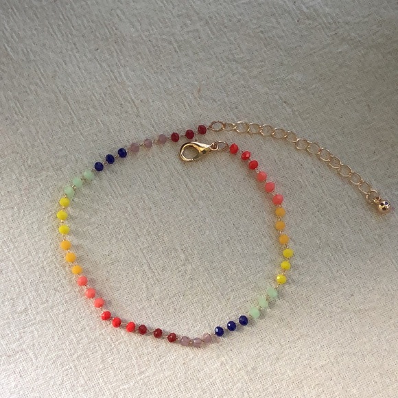 Multicolored Boho Anklet - Picture 7 of 9